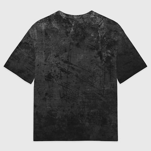 Мужская футболка оверсайз Абстракция - dark grunge break / 3D-принт – фото 2