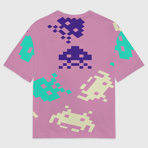 Мужская футболка оверсайз Пиксели фильтр / 3D-принт – фото 2