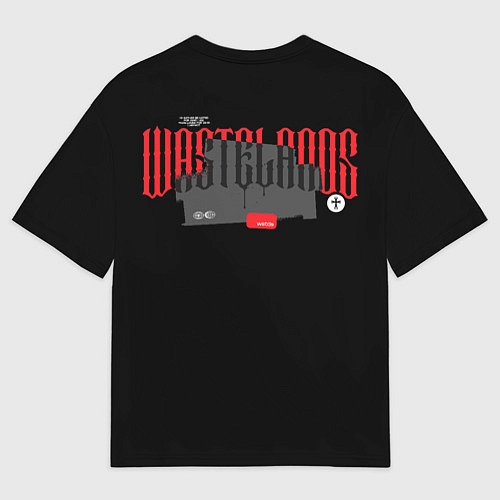 Мужская футболка оверсайз WSTDS logo / 3D-принт – фото 2