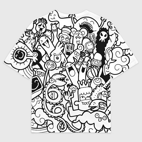 Мужская футболка оверсайз Каляки маляки / 3D-принт – фото 2