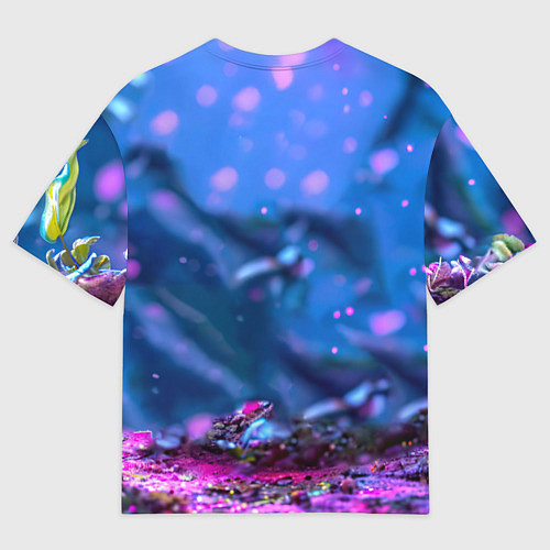 Мужская футболка оверсайз Малыш опоссум / 3D-принт – фото 2