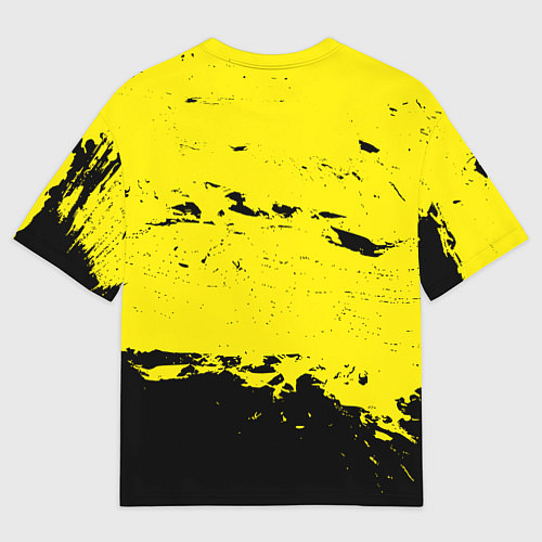 Мужская футболка оверсайз Нирвана мазки / 3D-принт – фото 2