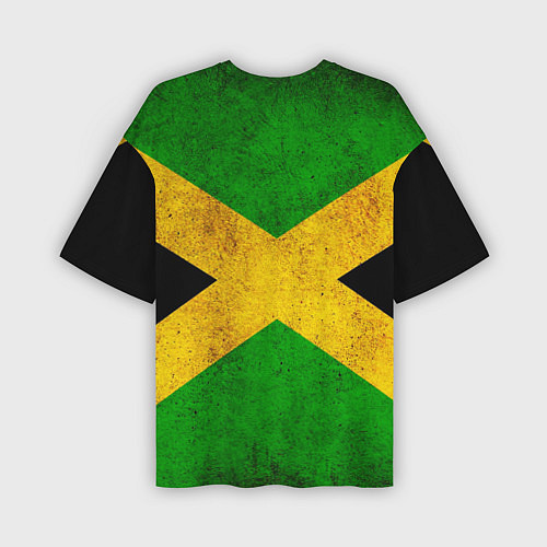 Мужская футболка оверсайз Jamaica flag / 3D-принт – фото 2