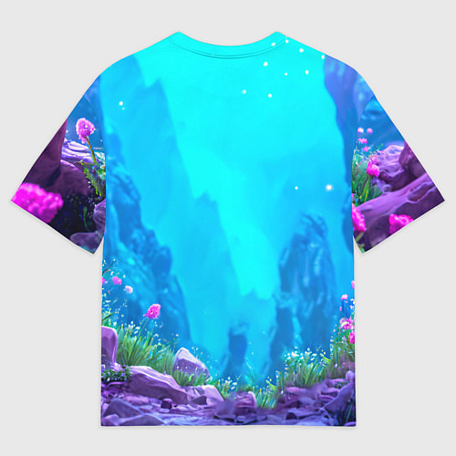 Мужская футболка оверсайз Розовый козлик / 3D-принт – фото 2