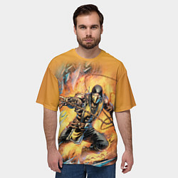 Футболка оверсайз мужская Scorpion - Mortal Kombat, цвет: 3D-принт — фото 2