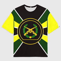 Футболка оверсайз мужская Мотострелковые войска: шеврон без текста, цвет: 3D-принт