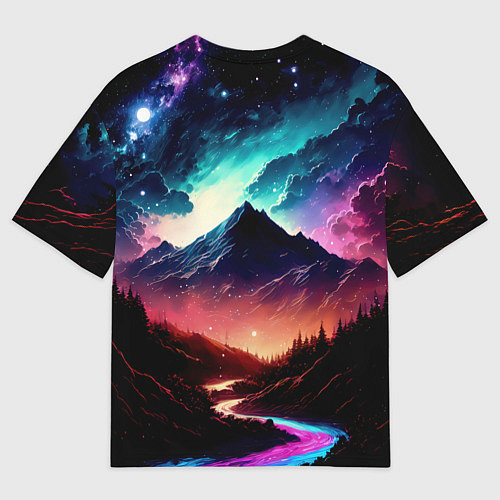 Мужская футболка оверсайз Silvervale / 3D-принт – фото 2