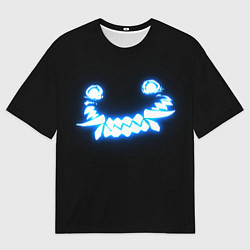 Мужская футболка оверсайз Улыбка демона