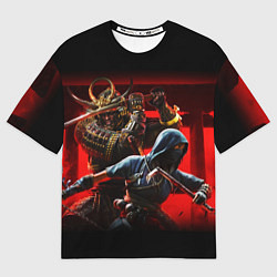Футболка оверсайз мужская Assassins Creed Тени, цвет: 3D-принт