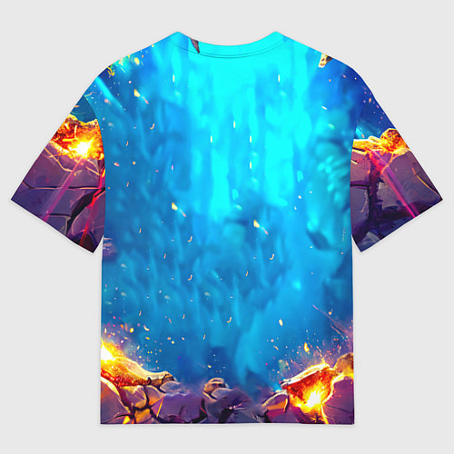 Мужская футболка оверсайз Павлинчик / 3D-принт – фото 2