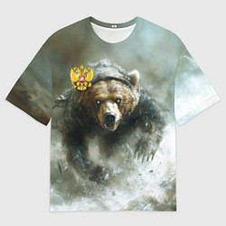 Футболка оверсайз мужская Медвежья доблесть, цвет: 3D-принт