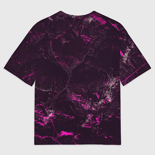 Мужская футболка оверсайз Герб Москвы на текстурном фоне / 3D-принт – фото 2