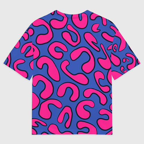 Мужская футболка оверсайз Цветные каракули / 3D-принт – фото 2