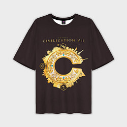 Мужская футболка оверсайз Civilization VII