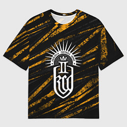 Футболка оверсайз мужская Kingdom come 2 - orange, цвет: 3D-принт