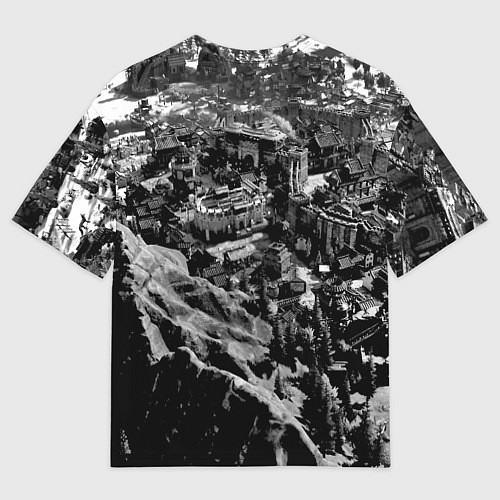 Мужская футболка оверсайз Civilization - global strategy / 3D-принт – фото 2