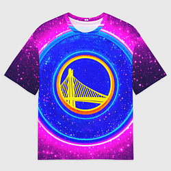 Мужская футболка оверсайз Голден Стэйт Уорриорз звездный