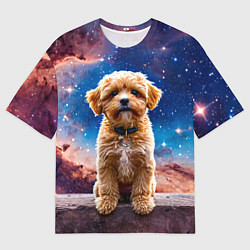 Футболка оверсайз мужская Мальтипу в космосе, цвет: 3D-принт