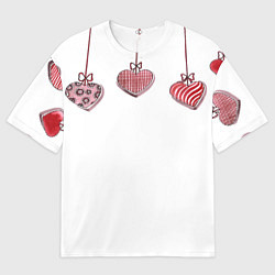 Мужская футболка оверсайз Ожерелье любви