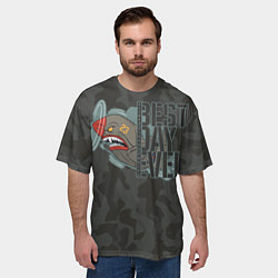 Футболка оверсайз мужская Лучший день в жизни, цвет: 3D-принт — фото 2