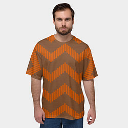 Футболка оверсайз мужская Зигзаг, цвет: 3D-принт — фото 2