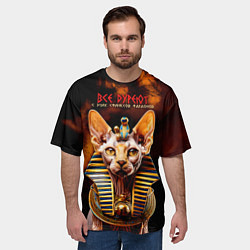 Футболка оверсайз мужская Все дуреют с этих сфинксов, цвет: 3D-принт — фото 2