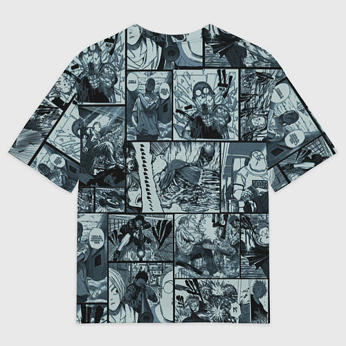 Мужская футболка оверсайз Дни сакамото главные герои / 3D-принт – фото 2