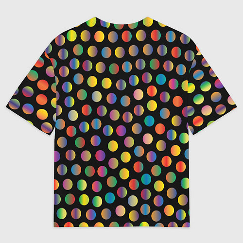 Мужская футболка оверсайз Конфетти / 3D-принт – фото 2