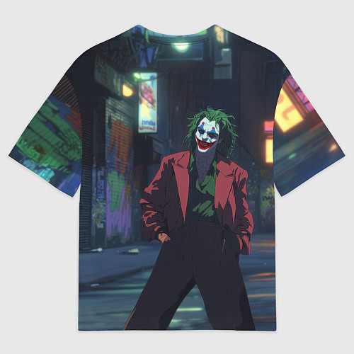 Мужская футболка оверсайз Джокер в широких штанах / 3D-принт – фото 2