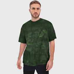Футболка оверсайз мужская Абстракция - strange camouflage, цвет: 3D-принт — фото 2