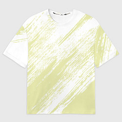 Футболка оверсайз мужская The color is white and yellow, цвет: 3D-принт