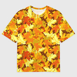 Мужская футболка оверсайз Золотая кленовая осень