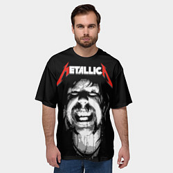 Футболка оверсайз мужская Metallica - James Hetfield, цвет: 3D-принт — фото 2
