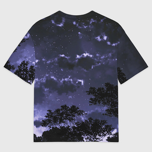 Мужская футболка оверсайз Веселая ведьма летит на шабаш / 3D-принт – фото 2