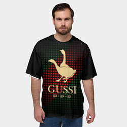 Футболка оверсайз мужская Гуси га-га-га, цвет: 3D-принт — фото 2