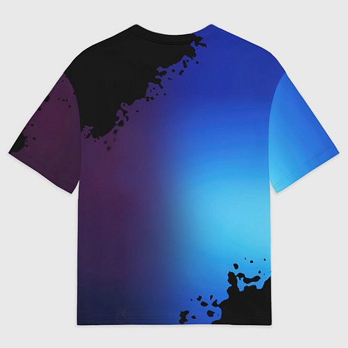 Мужская футболка оверсайз Харли и Джокер love / 3D-принт – фото 2