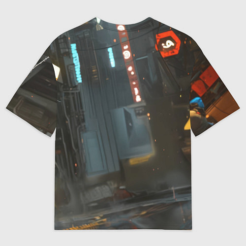 Мужская футболка оверсайз Человек паук бежит / 3D-принт – фото 2