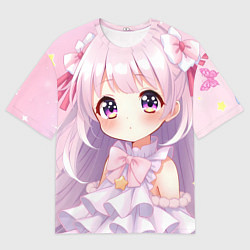 Футболка оверсайз мужская Милые аниме, цвет: 3D-принт