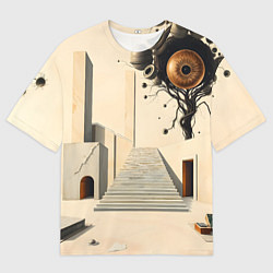 Мужская футболка оверсайз Архитектурный сюр