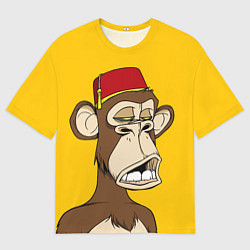 Футболка оверсайз мужская NFT ape monkey, цвет: 3D-принт