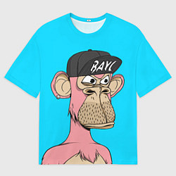 Мужская футболка оверсайз NFT pink ape