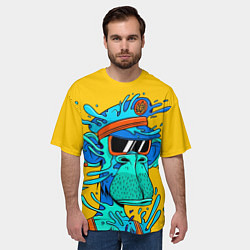 Футболка оверсайз мужская NFT water ape, цвет: 3D-принт — фото 2