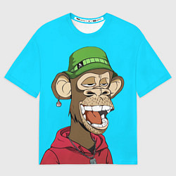 Мужская футболка оверсайз NFT smile ape