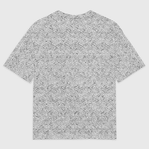 Мужская футболка оверсайз Текстура в тонкую полоску серый / 3D-принт – фото 2