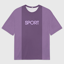 Мужская футболка оверсайз Sport фиолетовый