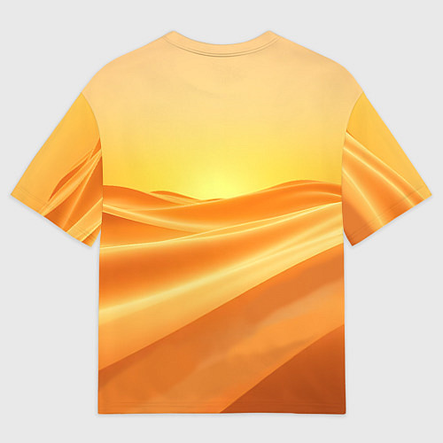 Мужская футболка оверсайз Золотые пески / 3D-принт – фото 2