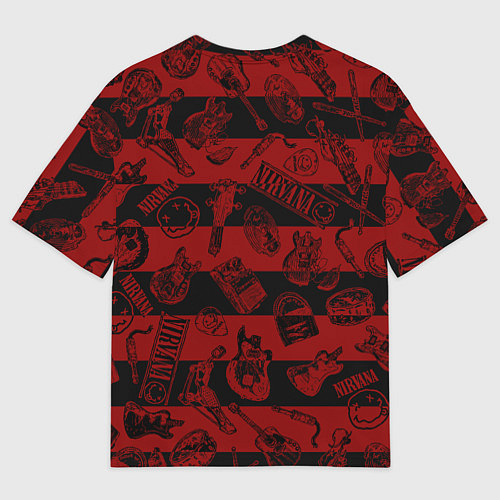Мужская футболка оверсайз Свитер Курта нирвана / 3D-принт – фото 2