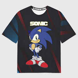 Мужская футболка оверсайз Sonic