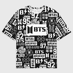 Мужская футболка оверсайз Bangtan Boys pattern black