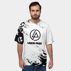 Футболка оверсайз мужская Marshmello x Linkin park, цвет: 3D-принт — фото 2